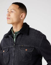 Wrangler Anti Fit Sherpa Męska Kurtka Jeansowa One Chance W4727029P 112321160
